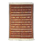 گلیم دستباف طرح محرمات خطی