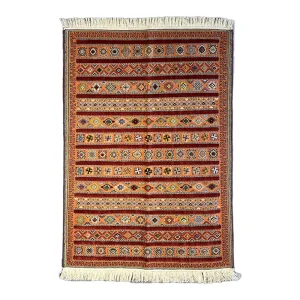 گلیم دستباف طرح محرمات خطی