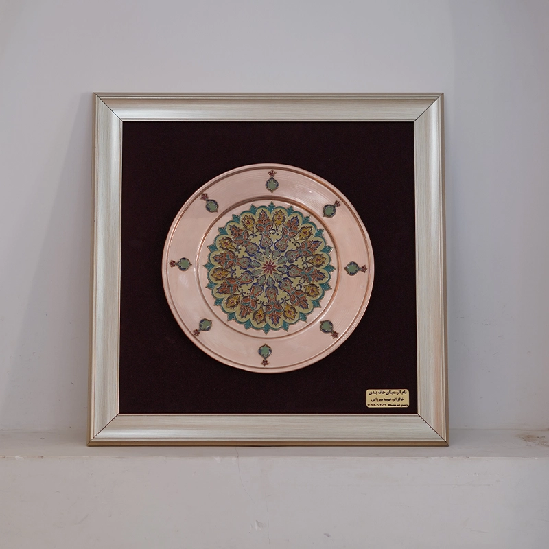 ZibaNeshan Enamel Wall Art Frame01 تابلو دیواری میناکاری دست ساز