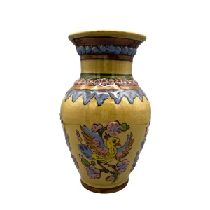 گلدان سرامیکی دست ساز زیر لعابی