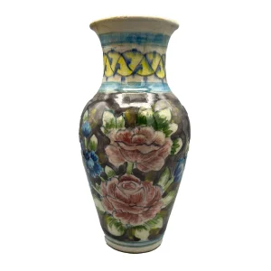 گلدان سرامیکی دست ساز زیر لعابی