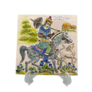 کاشی سرامیکی دست ساز نقش برجسته بهرام گور