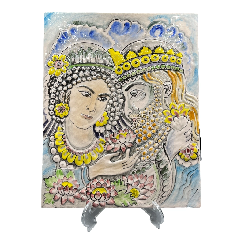 29 کاشی سرامیکی دست ساز نقش برجسته کوروش