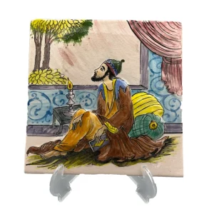 کاشی سرامیکی دست ساز نقش برجسته سعدی