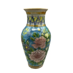 گلدان سرامیکی دست‌ ساز زیر لعابی