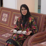 Handmade Copper Serving Dish with Enamel Pateh Painting