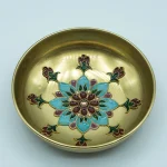 کاسه برنجی میناکاری دست ساز