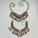 ست طوق گردن پته دوزی دست ساز