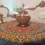 Rainbow Design Handmade Copper Pateh Set