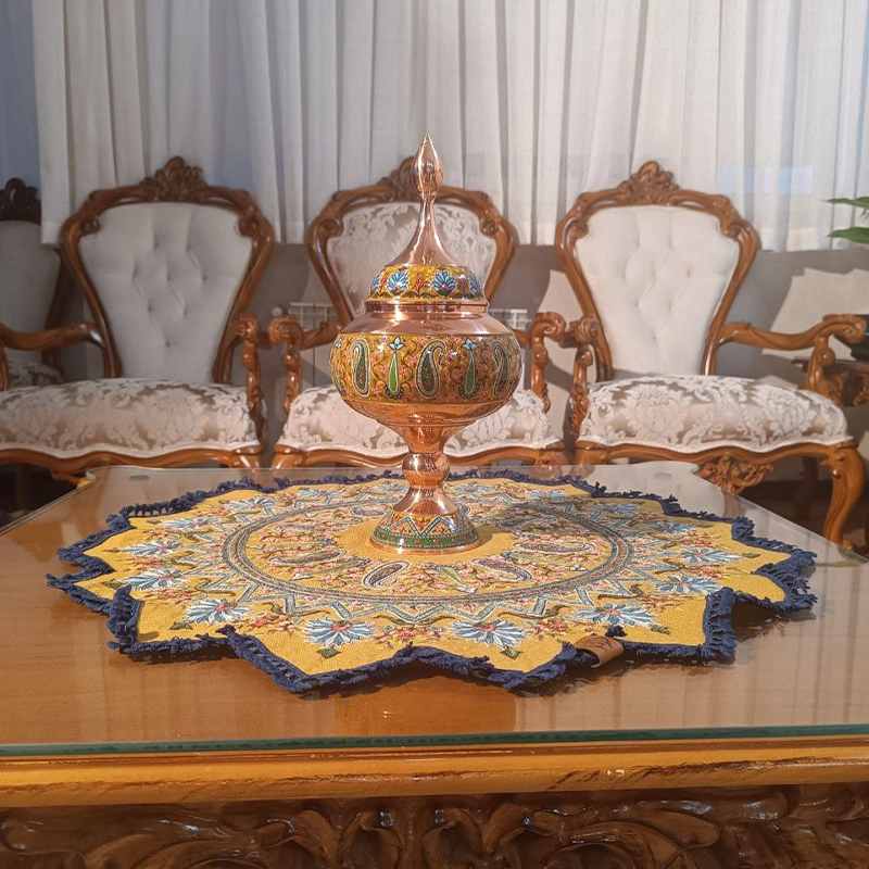 Handmade Spring Blossom Copper Pateh Set