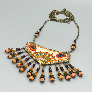 نیم ست پته دوزی دست ساز طرح مهسان