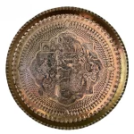 سینی قلم زنی مسی طرح مجلس بزم شاعرانه