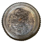 سینی قلم زنی مسی طرح قهرمانان شاهنامه