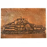 تابلو قلم زنی مسی طرح ارگ بم