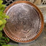 سینی قلم زنی مسی طرح مجلس بزم شاعرانه