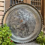 سینی قلم زنی مسی طرح قهرمانان شاهنامه