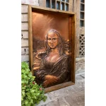 تابلو قلم زنی مسی طرح مونالیزا