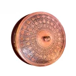 شکلات خوری قلم زنی مسی طرح آبنبات درب‌دار