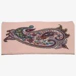 پته دست ساز رنگ عاجی طرح بته جقه