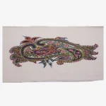 پته دست ساز استخوانی با طرح بته جقه