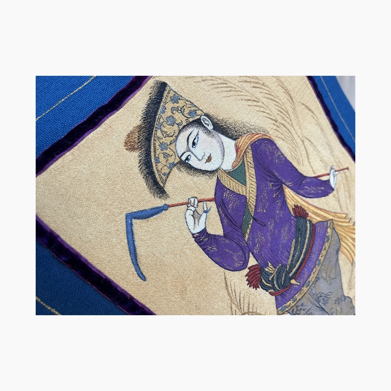 کوسن سنتی دست ساز طرح چوگان