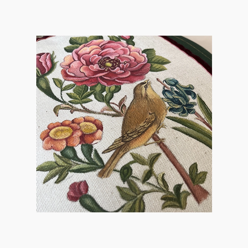 کوسن سنتی دست ساز طرح عشق جاودان