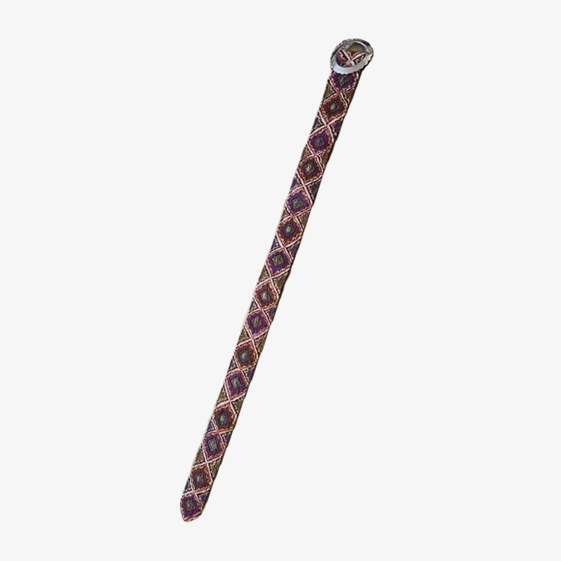 کمربند پته دوزی دست ساز طرح فرحناز