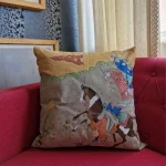 کوسن سنتی دست ساز طرح صحنه نبرد