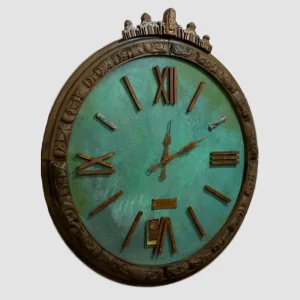 ساعت دیواری دست ساز مدل شفق گوهر آهن