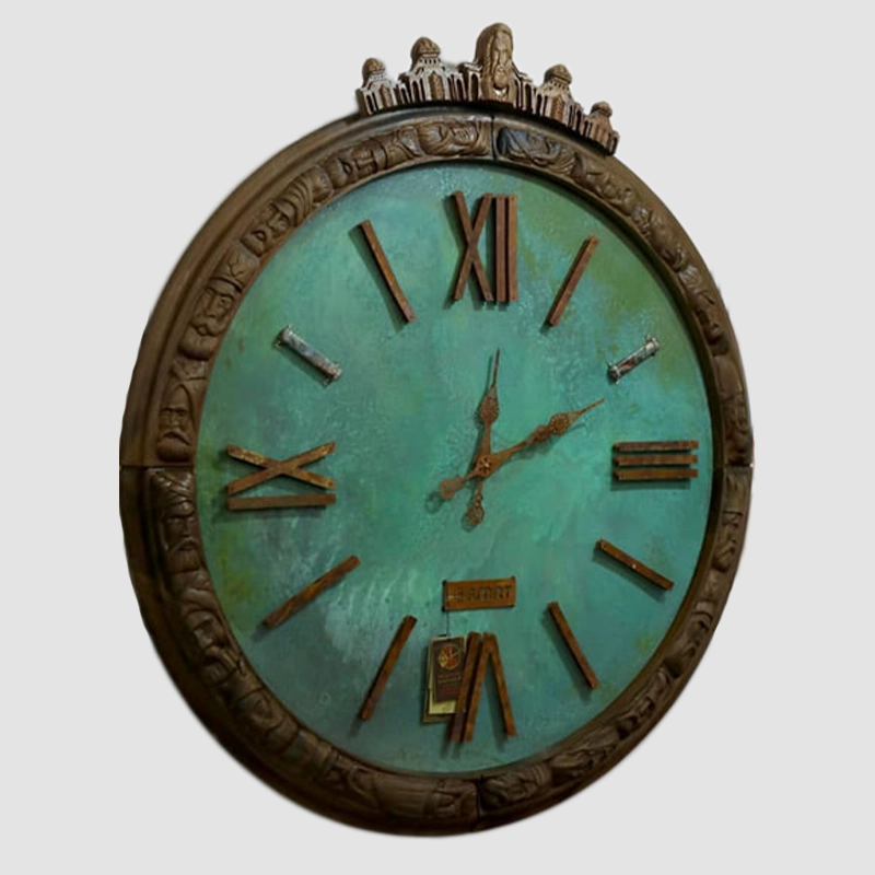 ساعت دیواری دست ساز مدل شفق گوهر آهن