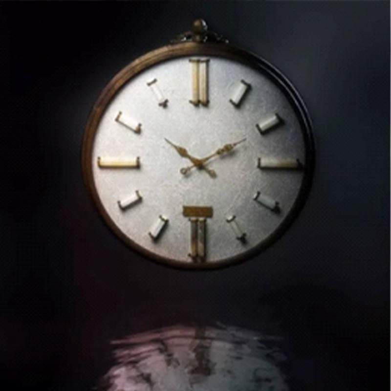 Handmade WhiteCrystal Wall Clock with Quartz Stone and Rare Marble Inlays ساعت دیواری دست ساز طرح سفید کریستالی از سنگ کوارتز طبیعی