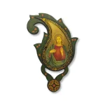 آینه دست‌ ساز پاپیه ماشه با نقوش بته‌ جقه و تصویر عیسی مسیح