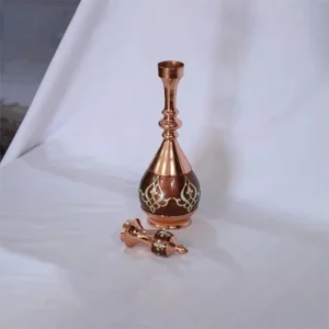 شربت‌ خوری مسی معرق کاری با نقوش طلایی سنتی