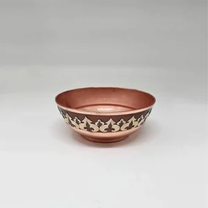 کاسه پاسماوری مسی معرق کاری طرح کلاسیک