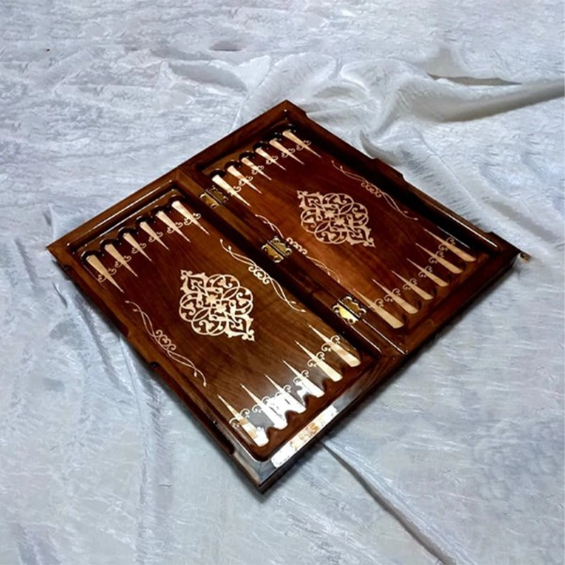 marquetry-backgammon-board-eternal-design تخته نرد معرق کاری طرح اسلیمی جاودانه