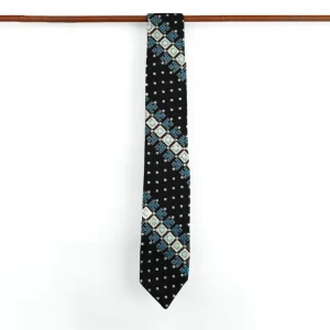 کراوات سوزن دوزی بلوچی طرح دوخت مورب الماس