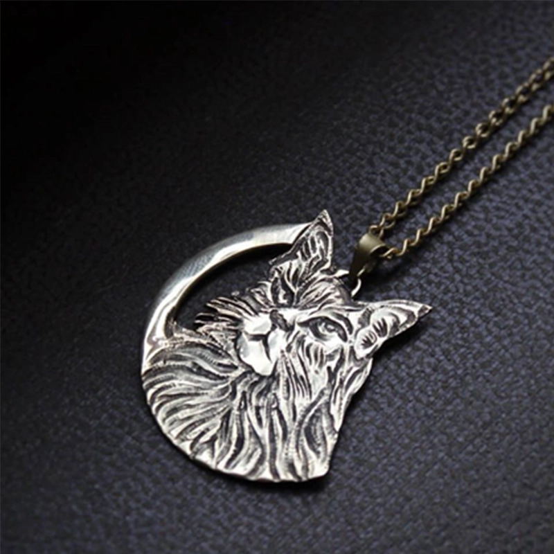 Handmade Brass Cat Necklace گردنبند دست ساز برنجی طرح گربه