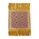 تابلو پارچه زربافت ابریشمی طرح بازوبند هندسی