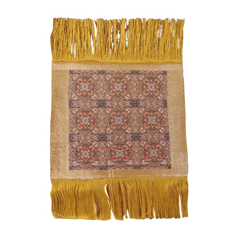 تابلو پارچه زربافت ابریشمی طرح بازوبند هندسی