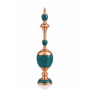 تنگ فیروزه کوبی مسی طرح شاهی