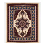 رومیزی سوزن دوزی طرح محرابی با نقوش سنتی