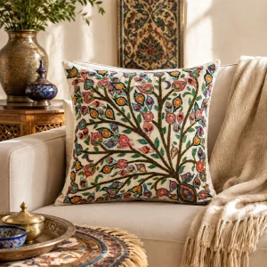 کوسن پته دوزی طرح گلدوزی