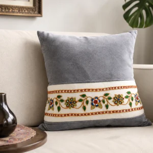 کوسن سنتی پته دوزی طرح گلستان آرام