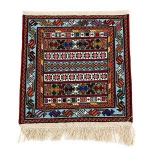 گلیم دستباف شیریکی پیچ طرح گل‌نوار