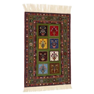 گلیم دستباف شیریکی پیچ طرح گلستان