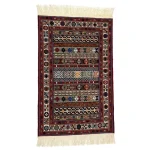 گلیم دستباف شیریکی پیچ طرح نواررنگ