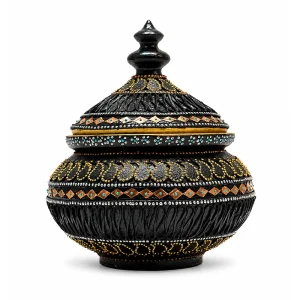 شکلات خوری معرق چرم طرح گوهر شب