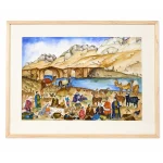 تابلو نقاشی رنگ و روغن طرح کوچ