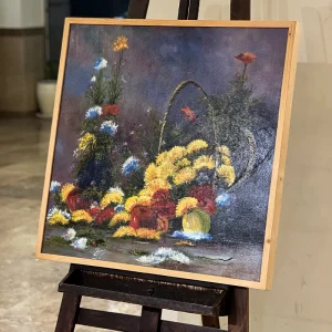 تابلو نقاشی رنگ و روغن طرح سبد میوه