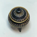 شکلات خوری معرق چرم پایه‌دار طرح نگین دانا